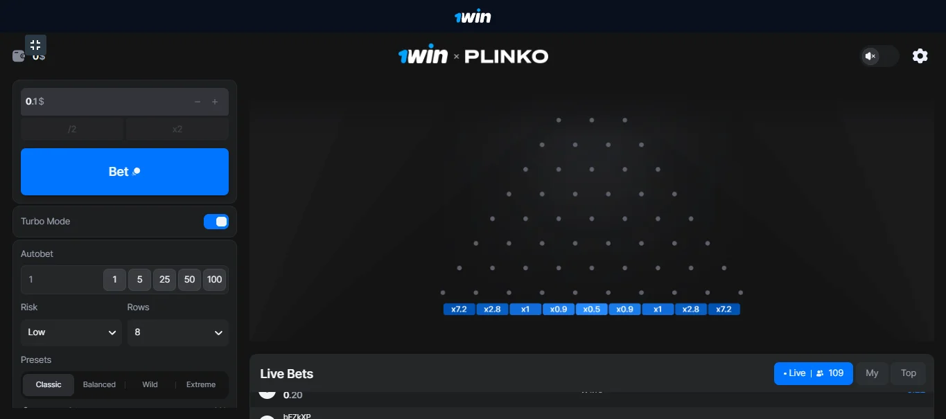 Plinko online game