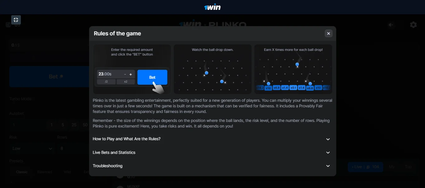 Plinko game online